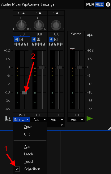 Audio-Mixer-Lautstrke einstellen