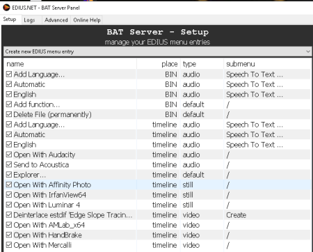 E11-BAT-Server_Setup