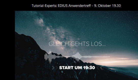 Edius Webinar