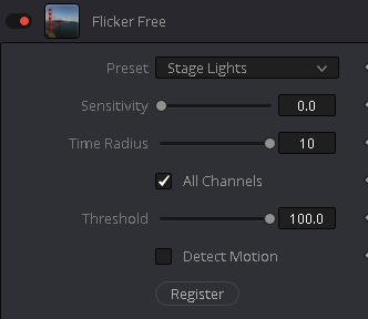 Preset fr Punktfrmige Flackerquellen