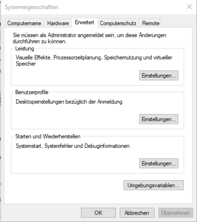 Systemeigenschaften